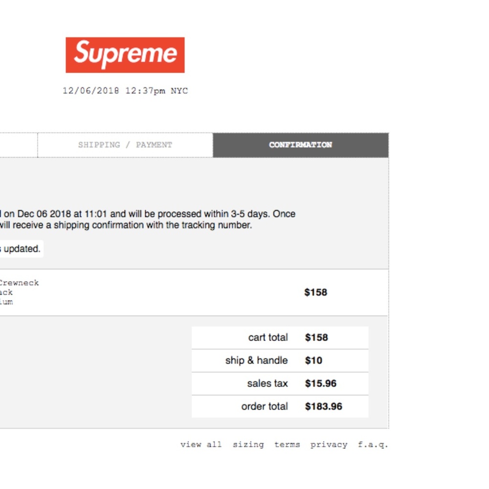 Supreme Bogo 168 retail